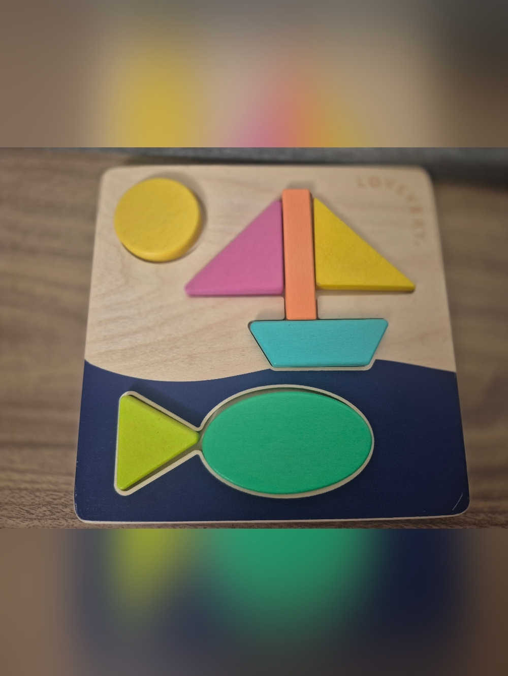 *5 Items for $25 Baby Items* Lovevery Reversable Puzzle Complete Minor Marks